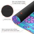 thumbnail image 4 of RGB Gaming Mouse Pad 15W Wireless Charging Large Waterproof Desk Mat 13 Light Modes Mousepad 35.4x15.7 Blue Stripes with Cute Flowers, 4 of 6