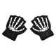 thumbnail image 2 of Guantes de medio de de Halloween, fantásticos guantes de fantasma cálidos para disfraz de Cosplay, niños, niños Cráneo, 2 of 9