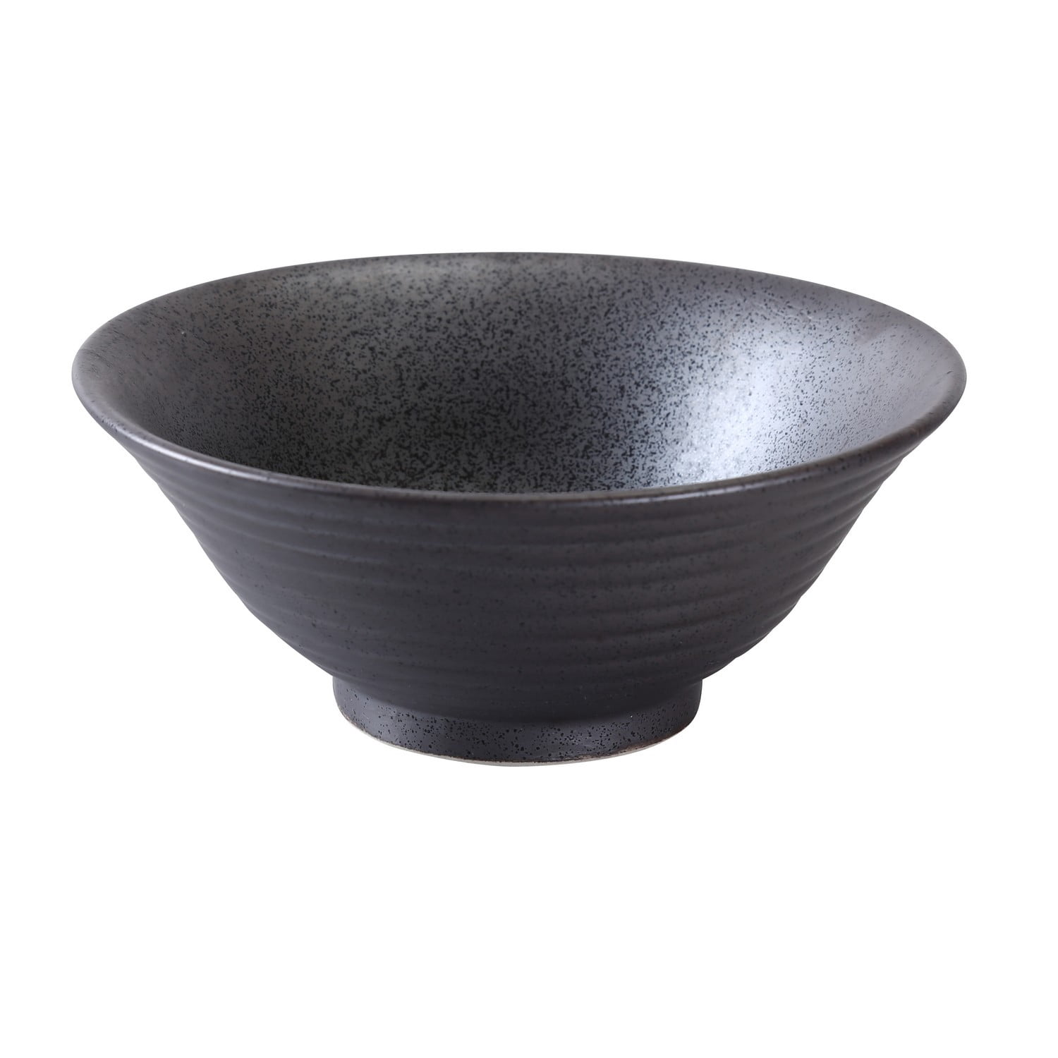 Diamond Black, Round Ramen Bowl, 30 Oz., 7 1/2"Dia. X 3 1/4"H