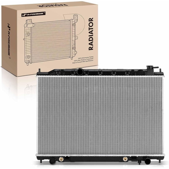 A-Premium Engine Coolant Radiator Assembly with Transmission Oil Cooler Compatible with Nissan Quest 2004-2009, 3.5L, Automatic Transmission, Replace# 214605Z000, 214605Z200