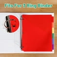 thumbnail image 5 of JILhome 12 PCS Binder Dividers with Tabs, Dividers for 3 Ring Binders, 6-Tab Dividers with Pockets, Binder Dividers for School Office Home Organization, Multicolor, Letter Size, 5 of 8