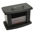 thumbnail image 1 of Electric Fireplace Heater, 1000W Tabletop Portable Mini Electric Fireplace With Simulated Flam Effect, Remote Control LED Fireplace Stove For Living Room, Study, Bedroom, Office, 1 of 8