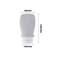 thumbnail image 2 of Shower Gel Body Wash Travel Bottle 60Ml Silica Gel Portable Flip-Top for Easy Squeezing Hand Soap and Lotion Set, 2 of 8