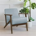 thumbnail image 2 of Lexicon August Fauteuil d'Appoint Rembourré en Velours Bleu Gris, 2 of 6