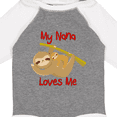 thumbnail image 4 of Inktastic My Nana Loves Me Sloth Boys or Girls Long Sleeve Baby Bodysuit, 4 of 5