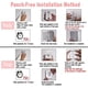 thumbnail image 5 of Retractable Clothesline - Invisible Wall Mount - Large Load Capacity - with Adjustable Stainless Steel Cord (Black), 5 of 5