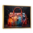 thumbnail image 2 of Designart "Stylish Popart Designer Bag" Fashion Floater Framed Canvas Art Print, 2 of 7