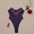 thumbnail image 1 of Ropa interior de primavera y verano para mujer, sexy, europea y americana, con tirantes transparentes, en el pecho, de corte abierto y moldeador de cuerpo, 1 of 6