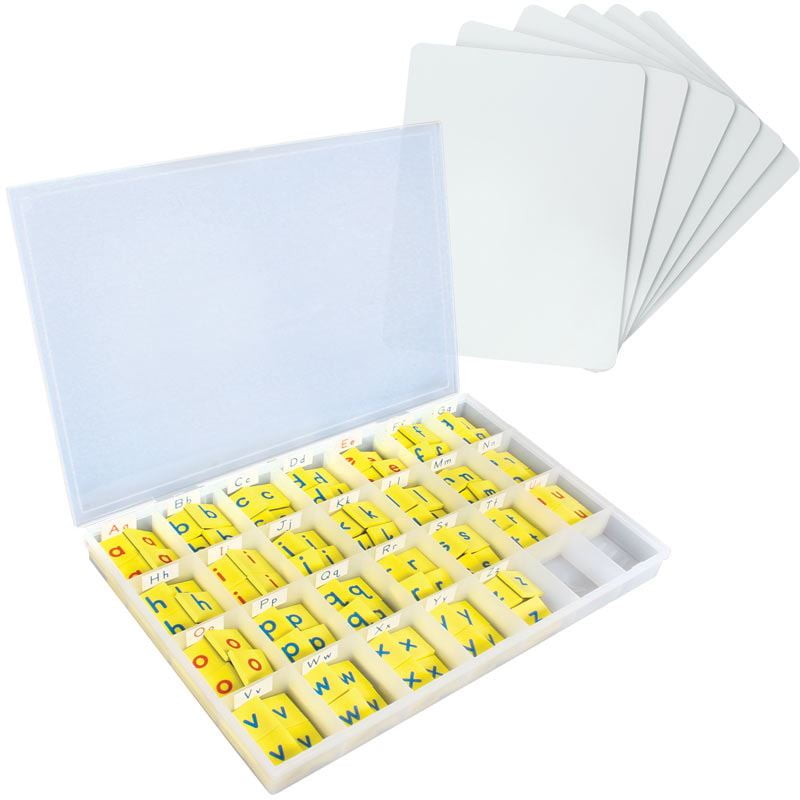 Dry Erase Boards With Foam Letter Tiles 6Student Pack