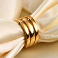 thumbnail image 2 of Anillo de acero inoxidable giratorio de tres colores con tres anillos y personalidad europea y americana Glaosling, 2 of 6