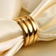 thumbnail image 5 of Anillo de acero inoxidable giratorio de tres colores con tres anillos y personalidad europea y americana Glaosling, 5 of 5