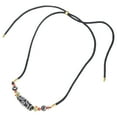 thumbnail image 4 of Refined Agate Nine Eye Dzi Necklace Cultural Artifact Spiritual Energy Accessory, 4 of 13
