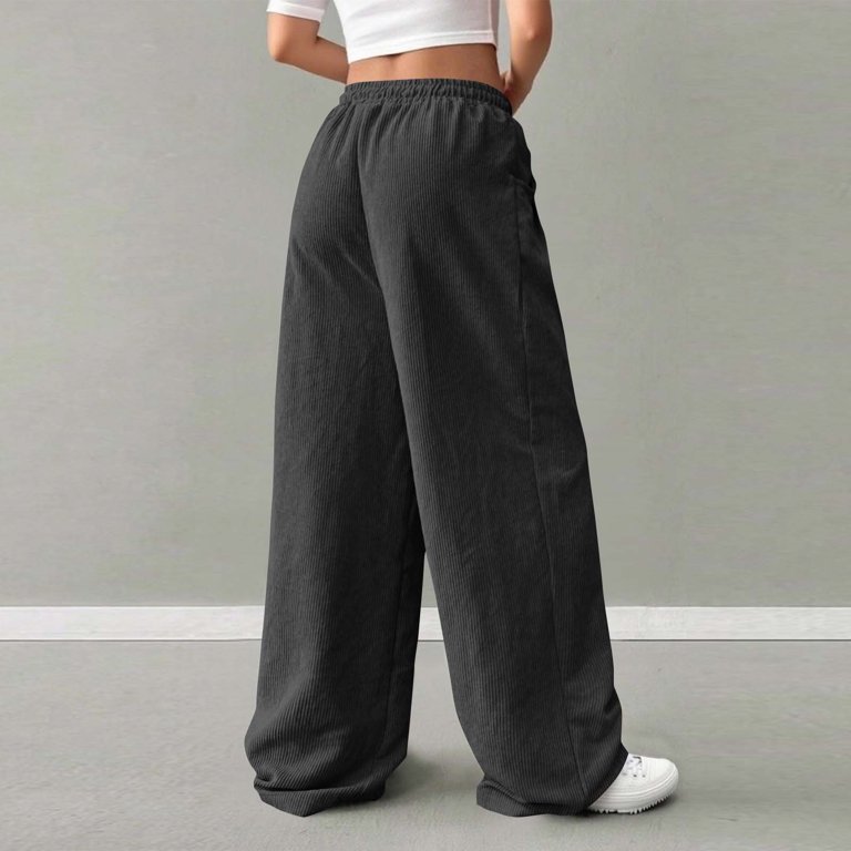 Neewe Women's Stretchy Wide Leg Palazzo Lounge Pants Casual Comfy