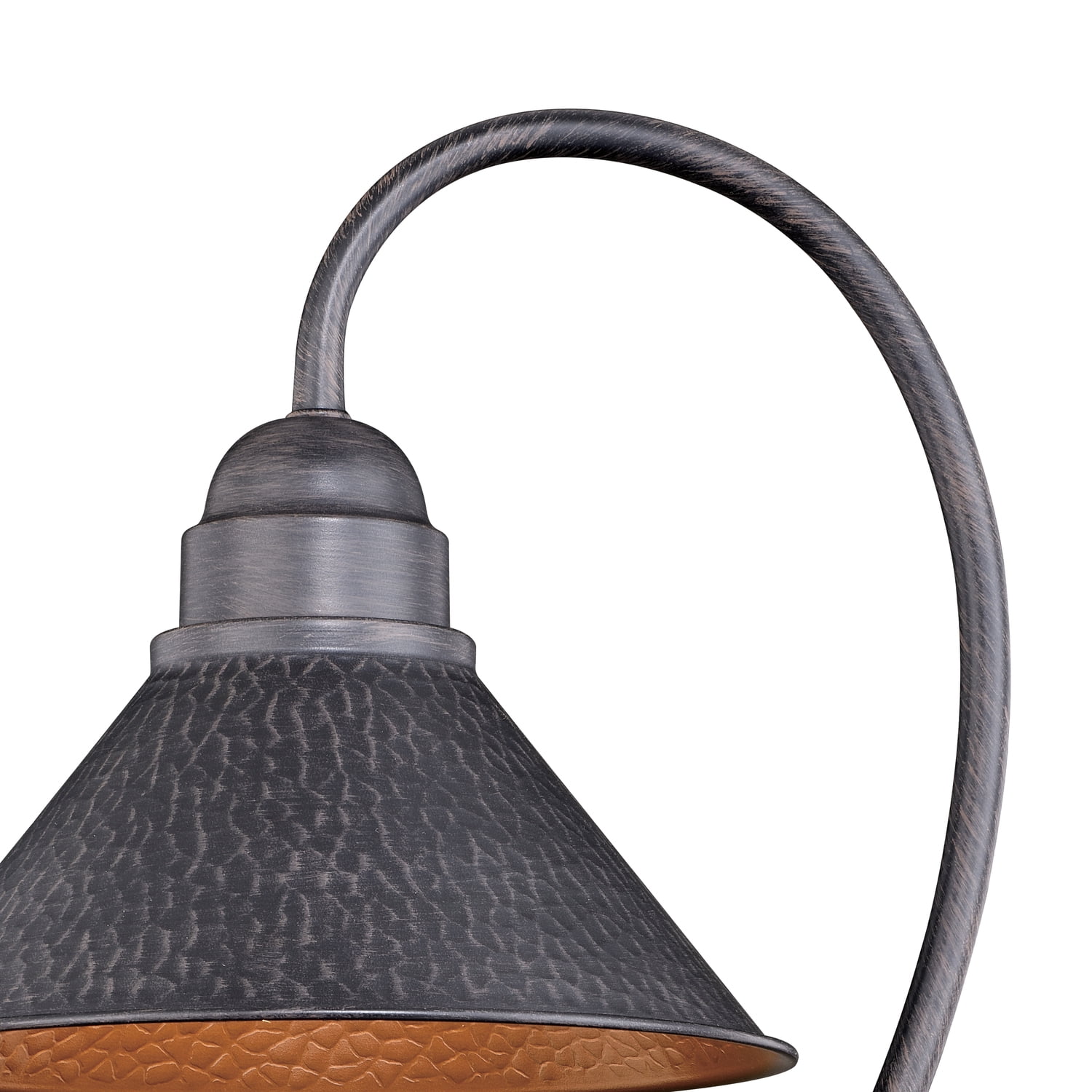 Vaxcel Outland 1L Black Dark Sky Farmhouse Outdoor Dome Barn Post Light