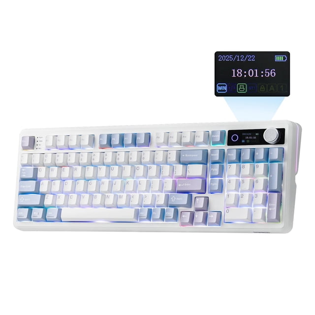 Teclado inalámbrico para juegos EPOMAKER TH99 PRO con pantalla y perilla