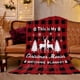 thumbnail image 5 of Manta de franela navideña Manta para la siesta del sofá del dormitorio con estampado navideño una manta, 5 of 7