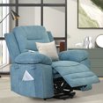 thumbnail image 3 of Massage Recliner,Power Lift Chair for Elderly with Adjustable Massage and Heating Function,Recliner Chair with Infinite Position and Side Pocket - Blue, 3 of 7