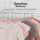 thumbnail image 4 of 50 Ganchos de Terciopelo para Ropa de Bebe, Gancho Plateado Giratorio de 360 Grados ROSA CLARO, 4 of 4