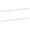 thumbnail image 2 of Wall Shelves 2 pcs White 39.4"x3.5"x1.2", 2 of 9