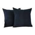 thumbnail image 5 of 3S Brother's Solid Color Cushion Cover Velvet Look Home Décor Throw Pillow Case with Invisible Zipper Set of 2 Pieces for Chair Couch Bedroom & Livingroom Décor Pillowcase - Royal Blue 12"x12" Each, 5 of 9