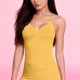 thumbnail image 4 of RKSTN Women's Halter Open Back Gym Yoga Tank Tops Oversized V Neck Moisture Wicking Quickly Dry Fitness Athletic Cmaislove Tank Womens Casual Solid Regular Fits Breathable Running Sport Cami Shirt, 4 of 7