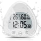 thumbnail image 1 of Reloj digital para baño Temporizador de ducha resistente al agua Temporizador LCD ℃/℉ Temperatura Humedad Temporizador de cocina con soporte para orificio de ventosa Sincero Electrónica, 1 of 5