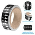 thumbnail image 3 of Unique Bargains Flow Arrow Tape, Polyethylene Pipe Marking Sticker, 1.2 inch x 33 ft, Black/White, 3 of 4