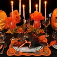 thumbnail image 5 of Kbndieu Halloween Table Runner, Orange Lace Pumpkin Table Runners for Halloween Decor/Party Dinner Table Decorations 72 Inch, 5 of 6
