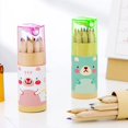 thumbnail image 2 of 12pcs/Box, Cute Color Pencils Creative Stationery Cute Bear, Creative Small Gift, Holiday Accessory, Birthday Party Supplies, Birthday Gift, Art Craft Gift, 2 of 5