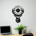 thumbnail image 5 of Handmadetneonsign Deer Head Wall Clock Unique, Animal Year Date Round Wall Clock, Metal Wall Clock 56251, 5 of 5