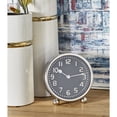 thumbnail image 2 of DecMode 7" Multi Colored Stainless Steel Clock with Black Clock Faces, Set of 2, 2 of 11