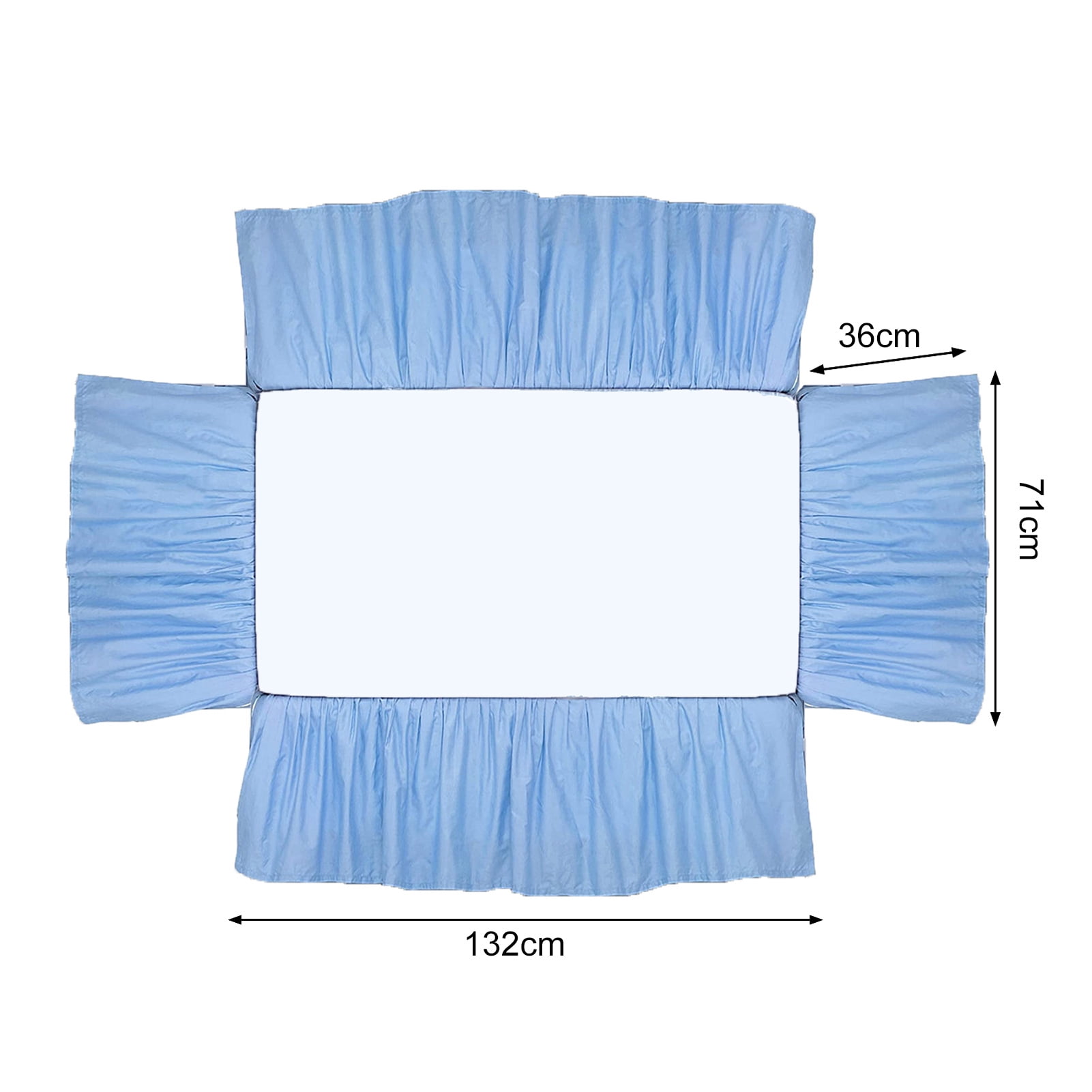 ZTGD Bed Dust Cover Easy Installation Baby Crib Bed Skirt Soft Elastic Toddler Crib Bedding Skirt for Bedroom