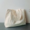 thumbnail image 2 of LNGOOR Medium Shopper Bag Pocket Front Minimalist Preppy, 2 of 6