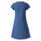 thumbnail image 5 of MELDVDIB - Vestido informal de verano para mujer, talla grande, suelto, liso, sin mangas, escote en V, manga corta, recto, regalo en liquidación, 5 of 5