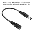 thumbnail image 4 of DC 3.5x1.35mm Hembra a 5.5x2.5mm Macho Extensión Cable Alimentación Adaptador Enchufe Cable para LED Lámpara Cámara CCTV, Negro Paquete de 3, 4 of 4