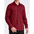 thumbnail image 4 of Men's Plaid Long Sleeve Shirts Casual Button Down Shirt Wrinkle Free Casual Bussiness Red Shirt M, 4 of 6