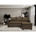 thumbnail image 2 of Sala Esquinera Modular El Bazar Store Vancouver Chocolate 175x130 cm Sofa Lado derecho ó izquierdo Económica, Tela Lino, 2 of 6