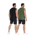 thumbnail image 2 of Iceglad Mens American Flag Tank Top 2 Pack Sleeveless Workout Muscle Shirts Loose Fit Summer Beach Gym Casual 4th of July Patriotic Tee, 2 of 8