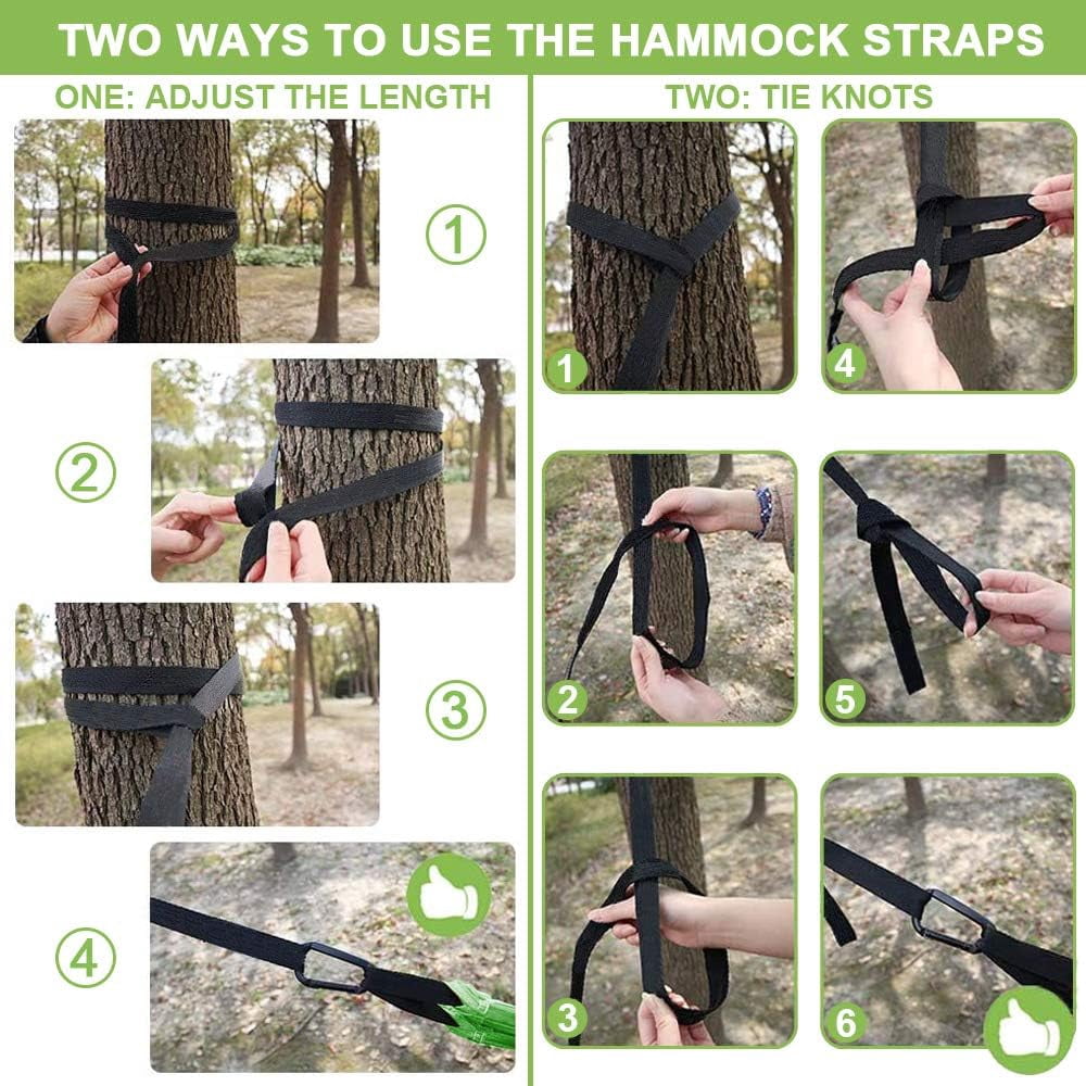 AyamayaKids Camping Hammocks, Small Camping Hammock for Boys Girls, Heavy Duty Durable Outdoor Hammocks Support 500Lbs