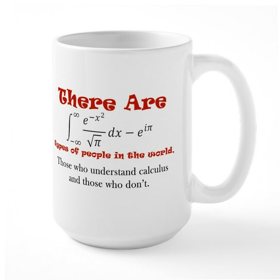 CafePress - Calculus Large Mug - 15 oz Ceramic Large White Novelty Mug