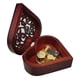 thumbnail image 1 of Caja de Música de Cuerda con Mecanismo Vintage de Madera Tallada en Forma de Corazón. Regalo Musical para Tu Pareja, Novia, Esposa o para el Día de la Madre., 1 of 5