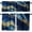 Blue, variant on Floral Print Kitchen Curtains 36 inch Length for Cafe Bathroom 3 Piece Semi Sheer Colorful Flower Tiers and Valances Set Rod Pocket,Multicolor
