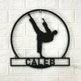 thumbnail image 2 of Craftnamesign Custom Kid Karate Martial Arts Metal Wall Art LED Light, Custom Karate Name Sign, 2 of 5