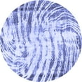 thumbnail image 1 of Ahgly Company Indoor Round Abstract Blue Modern Area Rugs, 7' Round, 1 of 4