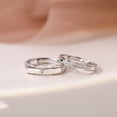 thumbnail image 2 of Mens Womens Flip Top Ring Electroplated Silver Fashion Ring White Gold Rose Gold Diamond Fine Modern Accessory, 2 of 5