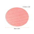 thumbnail image 2 of Uxcell Pink 25.6" x 25.6" Round Shape NonSlip Mat for Bathroom Bath Tub Shower Mats, 2 of 6
