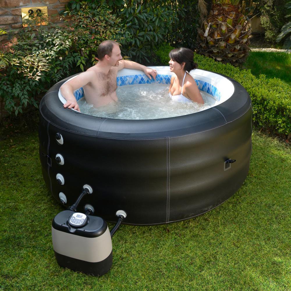BlueWave SPAS AND ACCESSORIES NP5767 Pinnacle Spa Deluxe Inflatable Hot Tub BlueWave SPAS AND ACCESSORIES NP5767 Pinnacle Spa Deluxe Inflatable Hot Tub