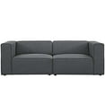 thumbnail image 3 of Modway Mingle Ensemble de Canapé Sectionnel Contemporain Moderne 2 Pcs en Gris, 3 of 4