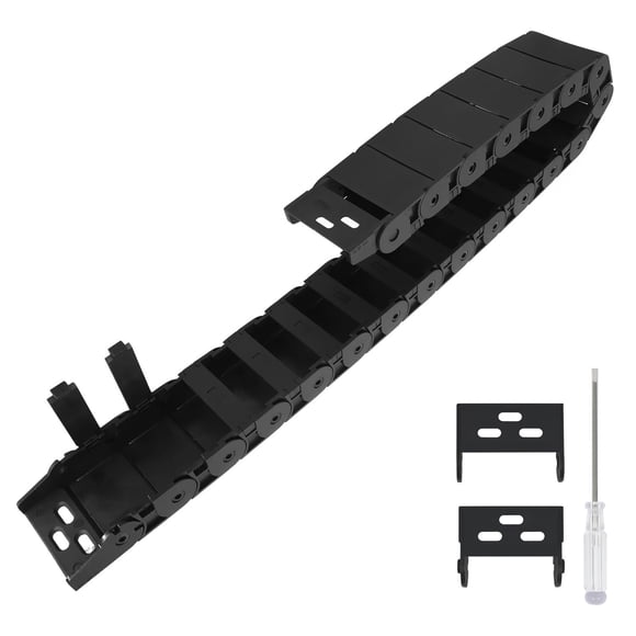 Cadena portacables LmioeTool R38, 18 mm x 50 mm, negra, 1 m de longitud
