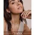 thumbnail image 2 of Yndra 18k Gold Plated Heart Necklace for Women,S925 Sterling Silver November Citrine Birthstone Crown Pendant Necklace,Jewelry Gift for Her Wife Mom Girlfriend,Birthday Mother’s Day Gift, 2 of 10